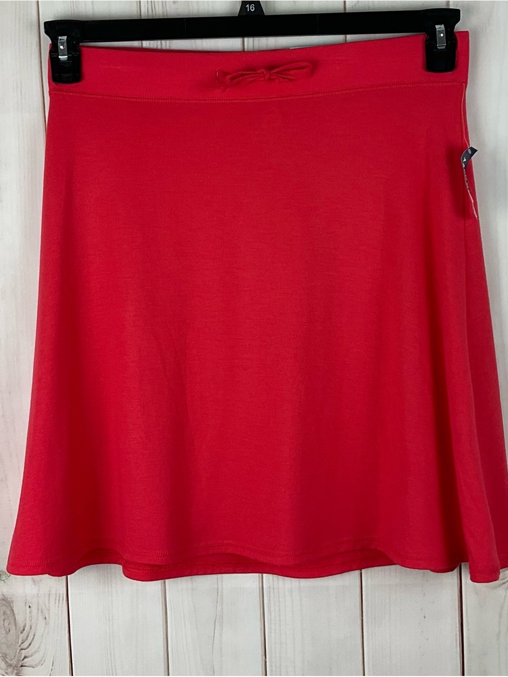 Old Navy Women’s Coral Pull On Knit Drawstring Stretch A-Line Skirt Size M NWT